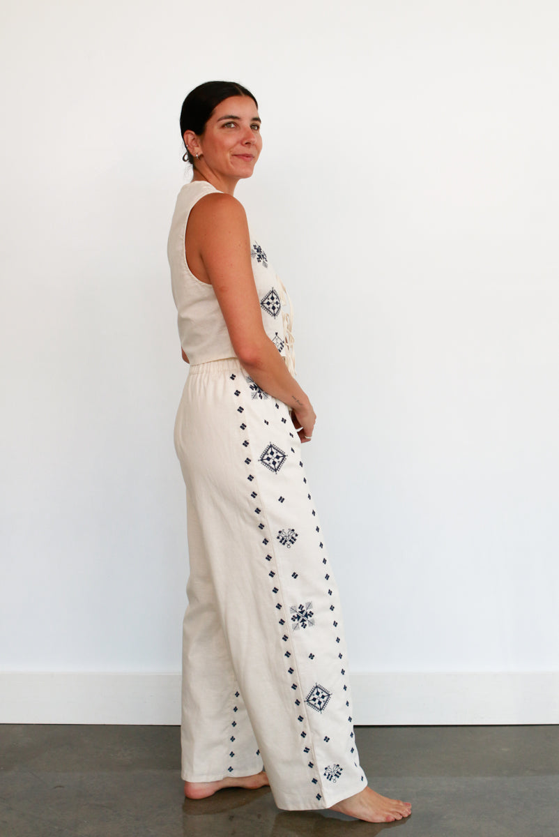 Tula Embroidered Pant Set