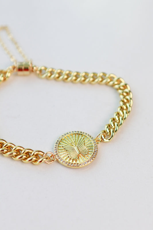 Butterfly Coin Bracelet
