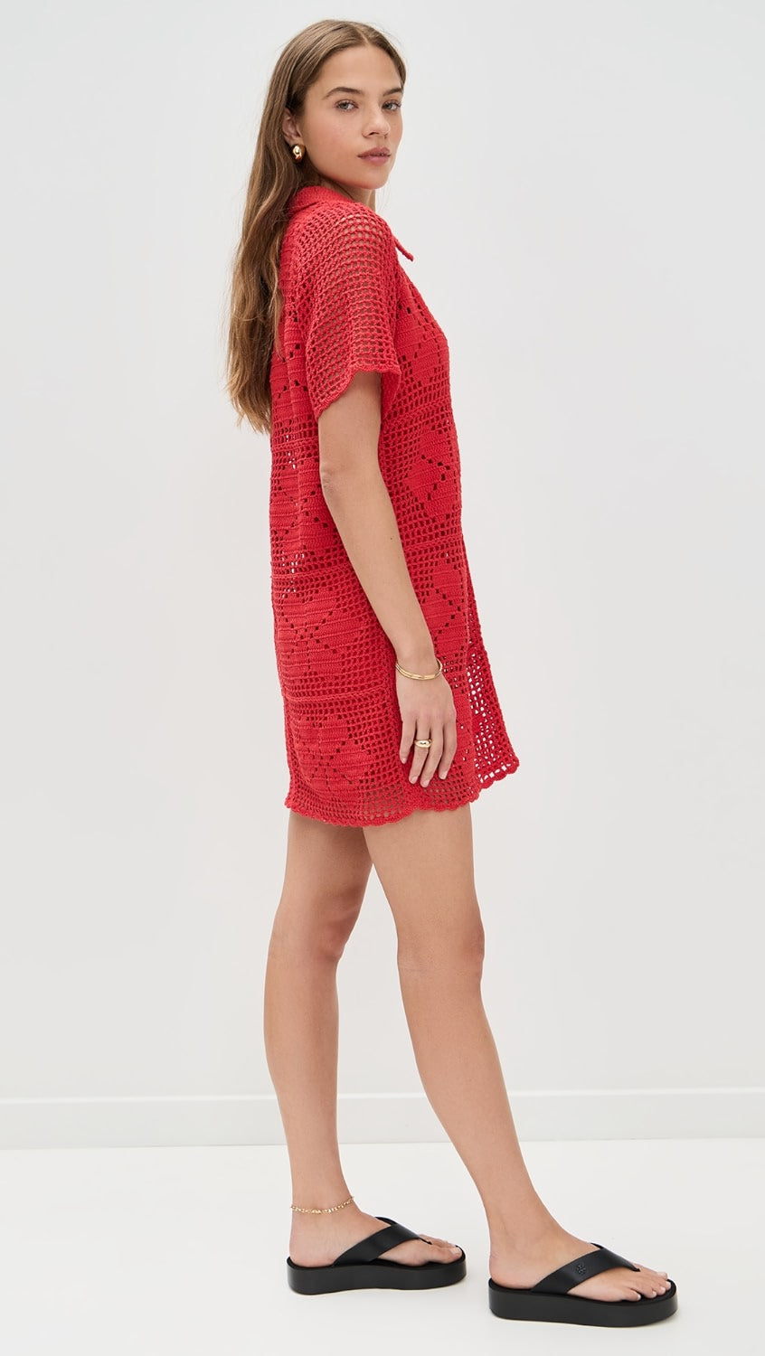 Ileanna Crochet Mini Dress