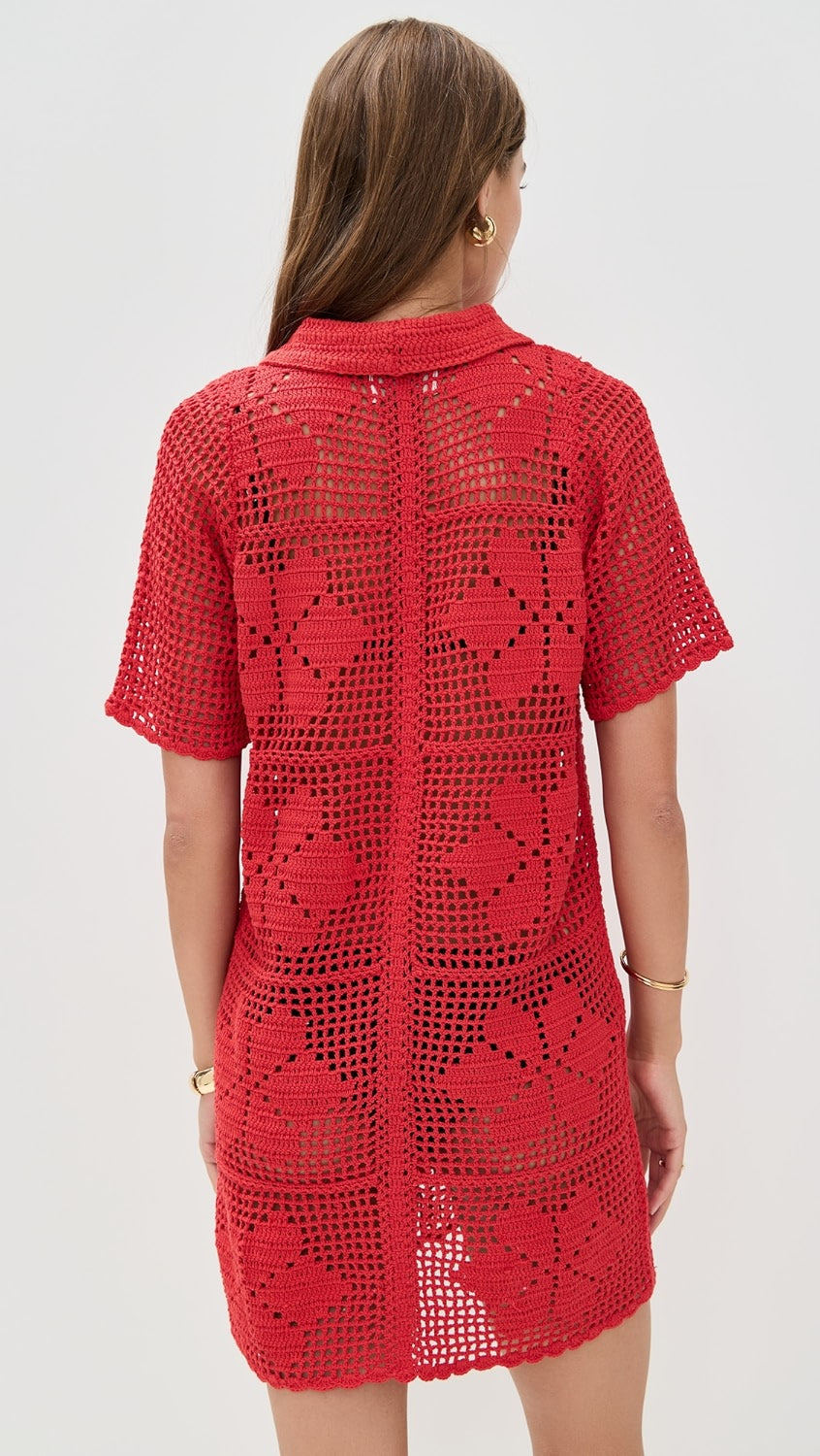 Ileanna Crochet Mini Dress