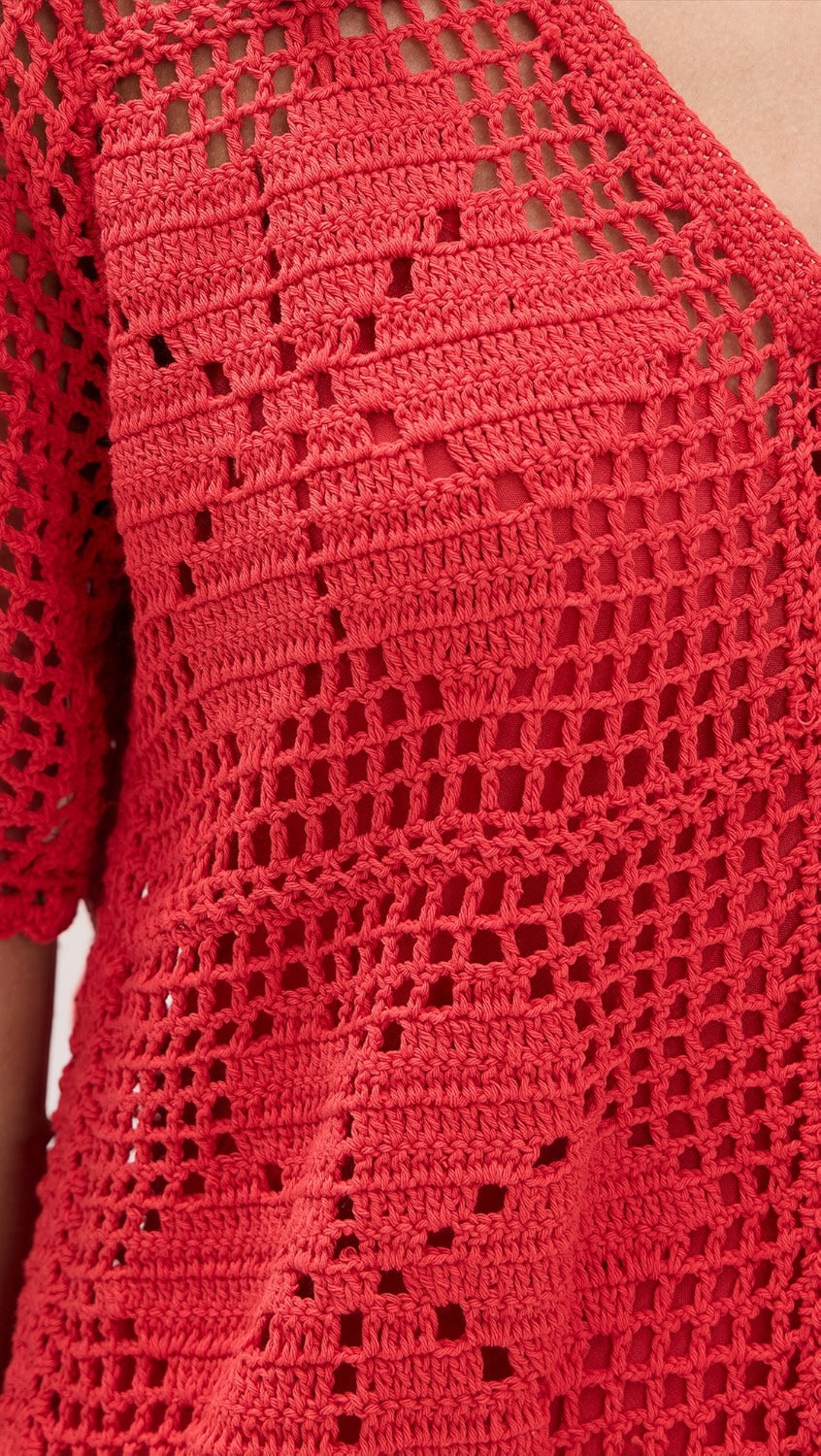 Ileanna Crochet Mini Dress