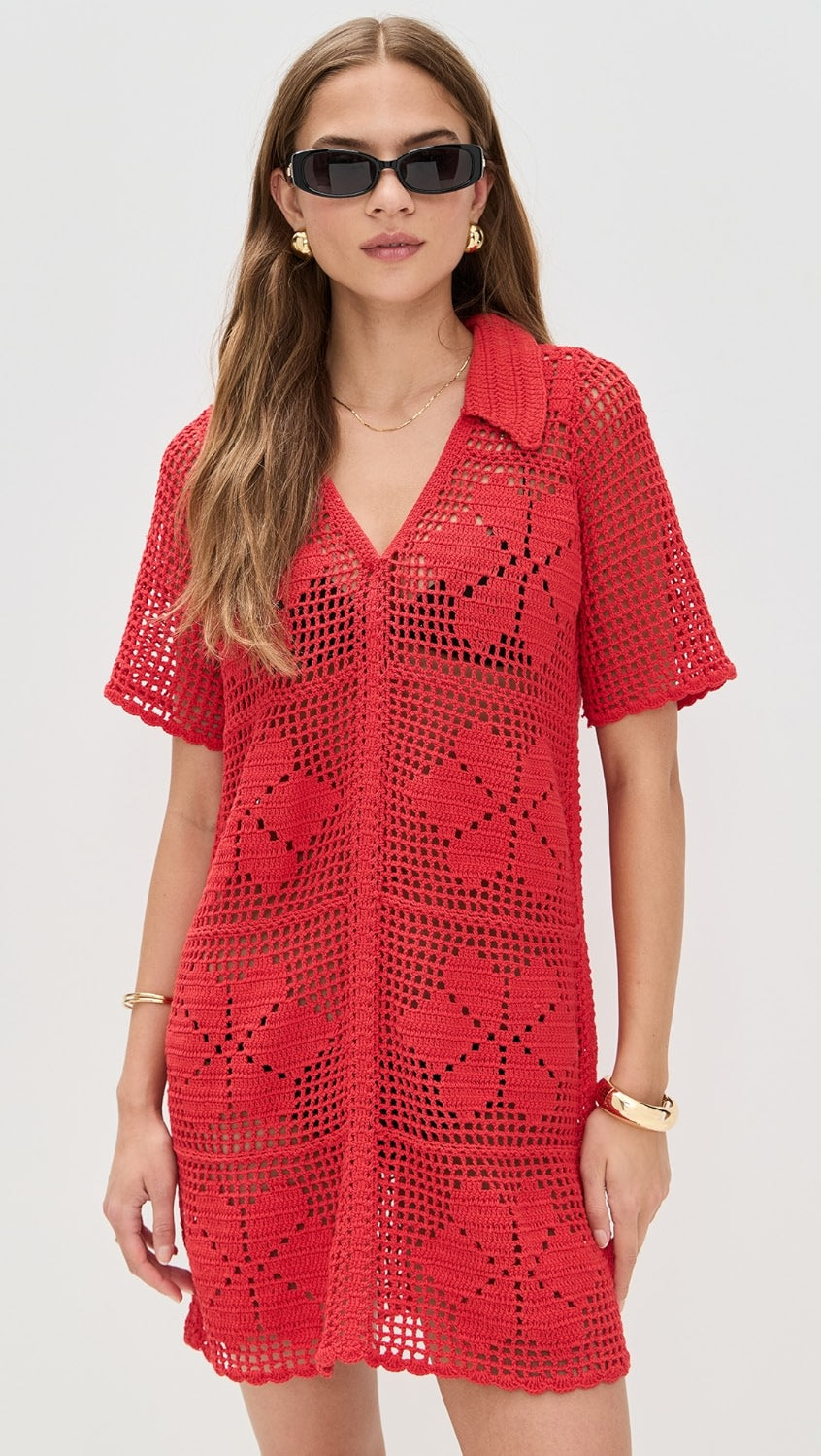 Ileanna Crochet Mini Dress