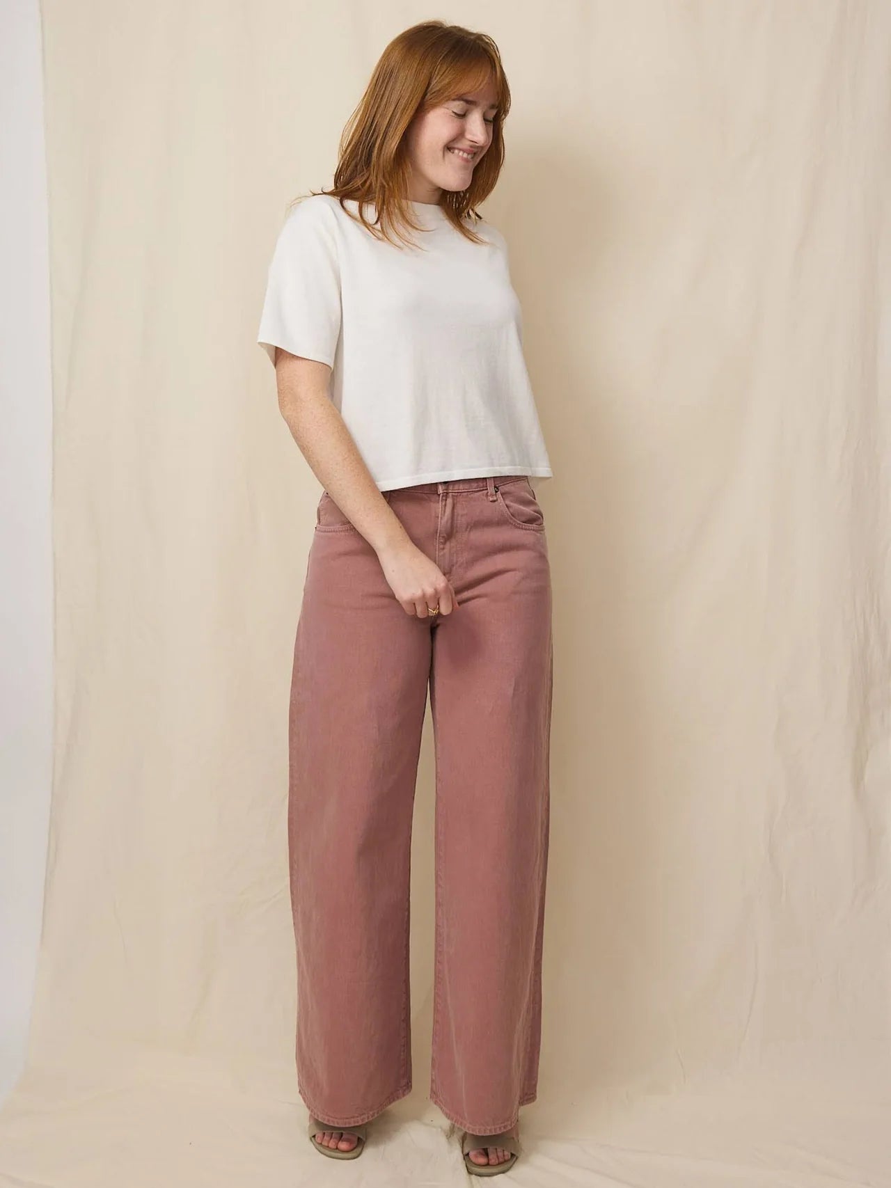 Atomic Wide Leg in Dusty Rose