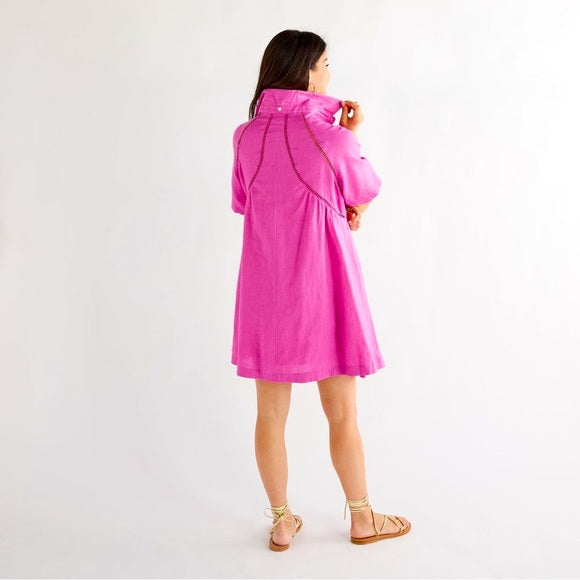 Shelby Dress in Hot Pink