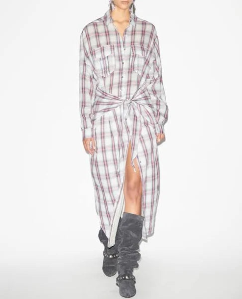 Nesly Plaid Dress