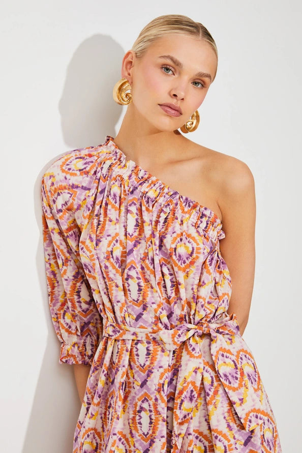 Cool Coral Midi Dress