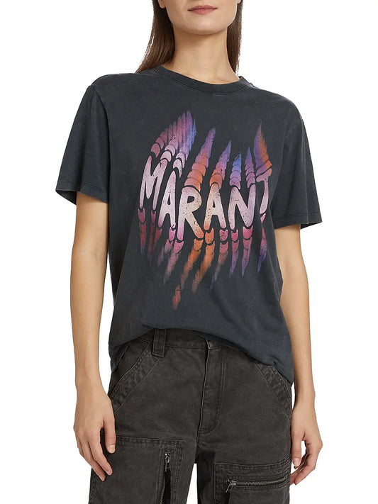 Zoeline Faded Black Tee