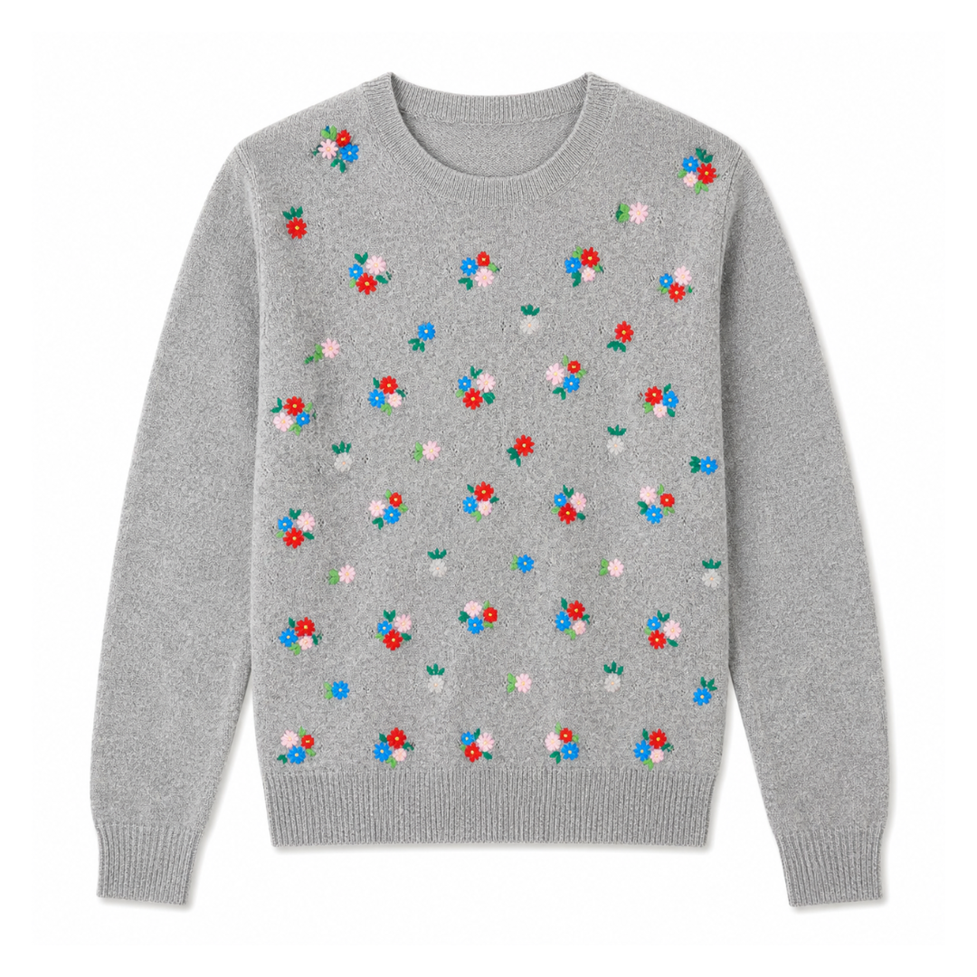 Verona Floral Crewneck Sweater