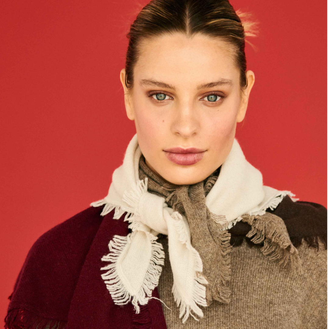 Bristol Distressed Triangle Scarf (5 Colors)