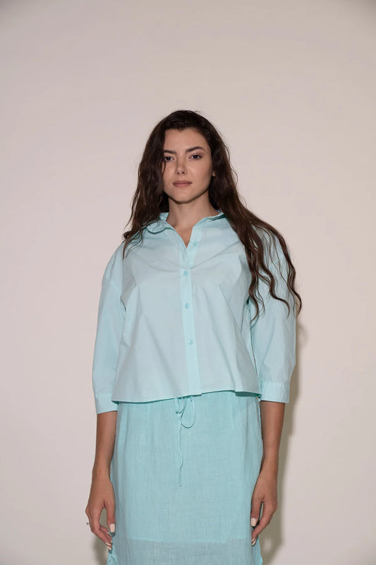 Lia Top in Aqua
