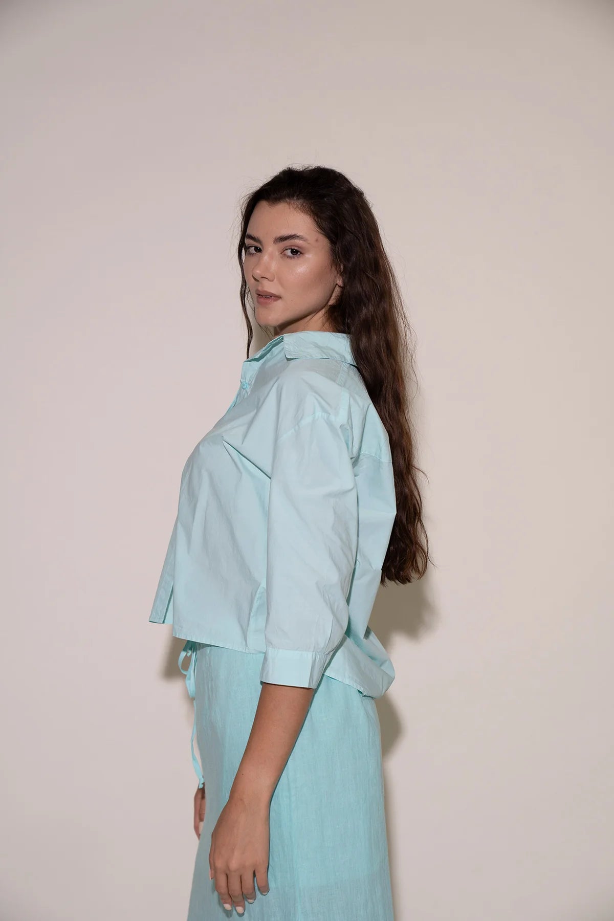 Lia Top in Aqua