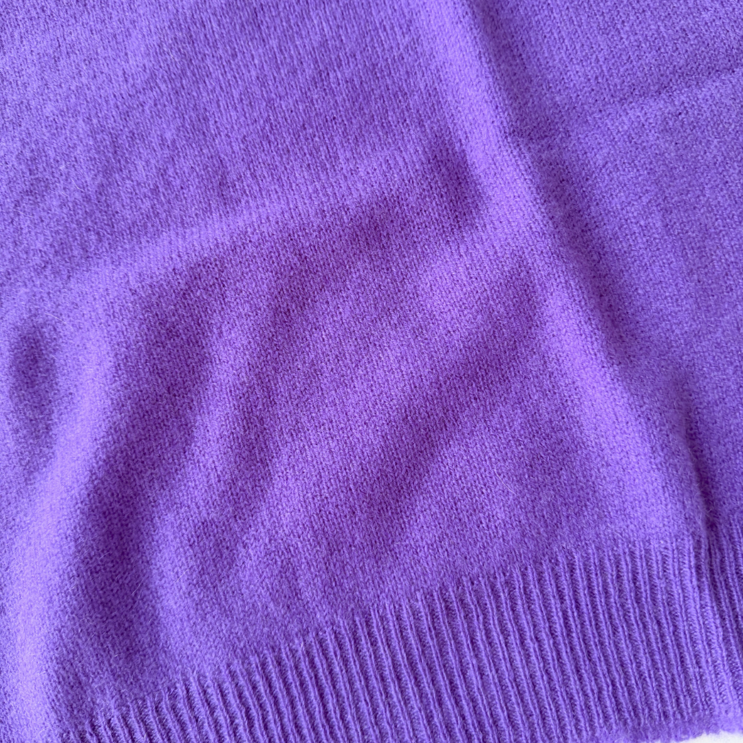 Highlands Roll Collar Sweater in Ultraviolet