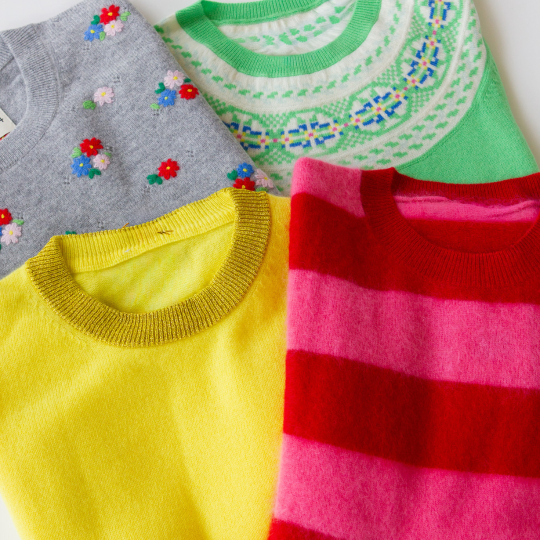 Sonoma Lurex Trimmed Sweater in Lemon
