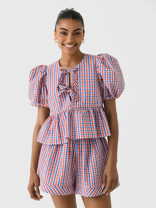 Carly Gingham Top