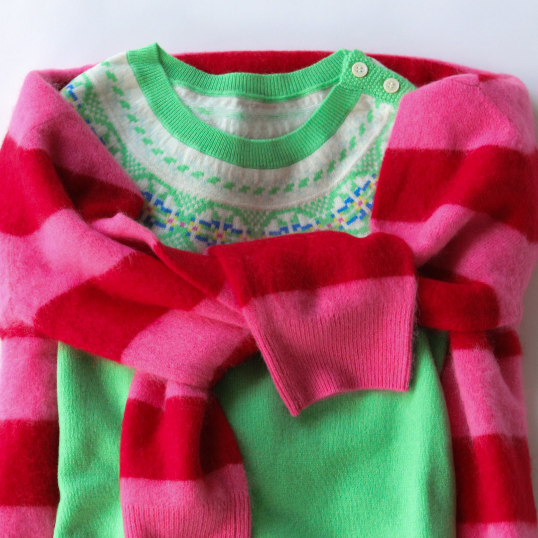Zurich Fair Isle Sweater in Emerald