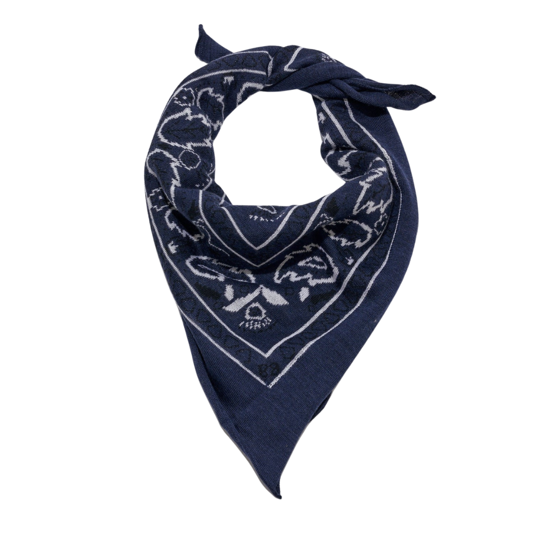 The Cashmere Bandana in HARBOR NAVY