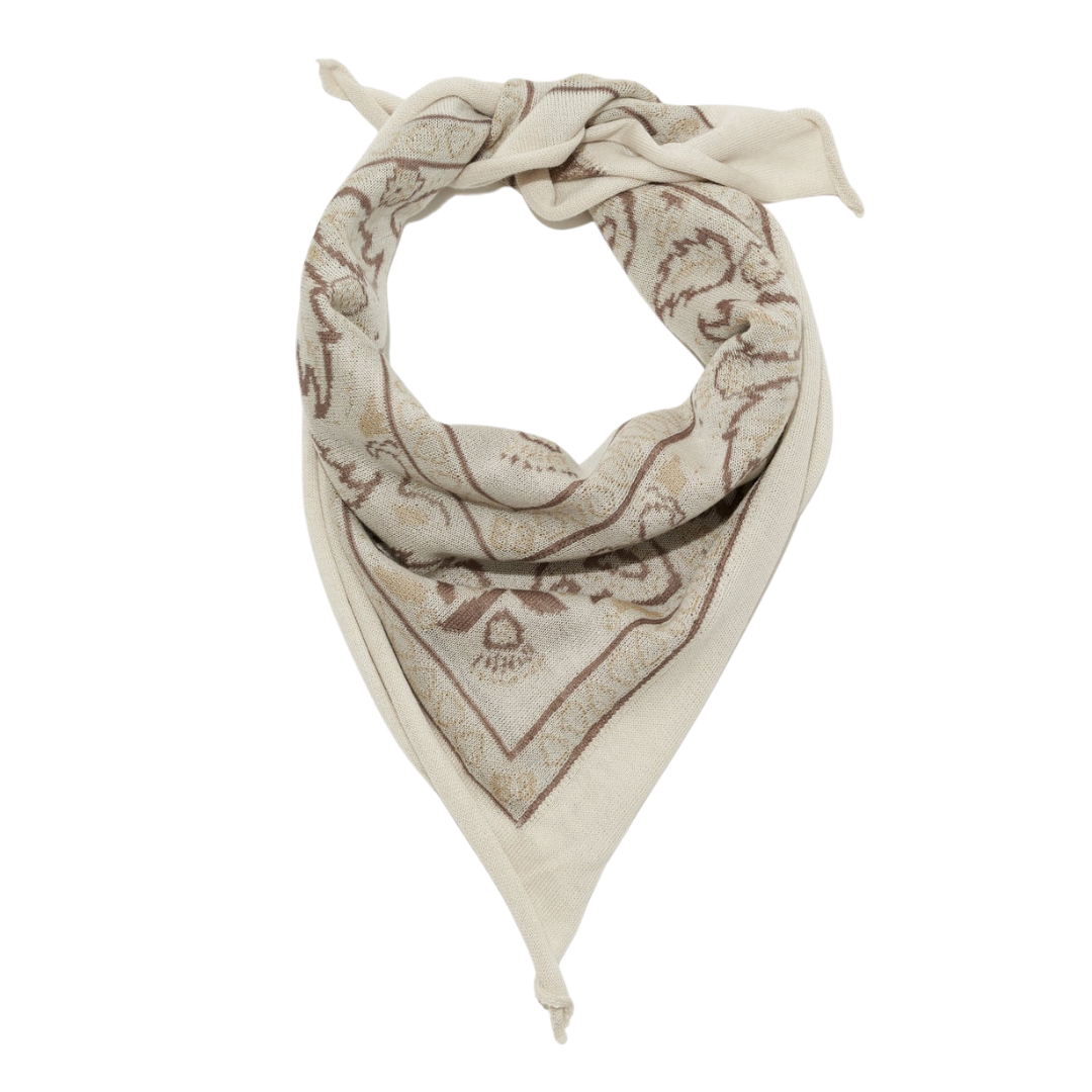 The Cashmere Bandana in OYSTER