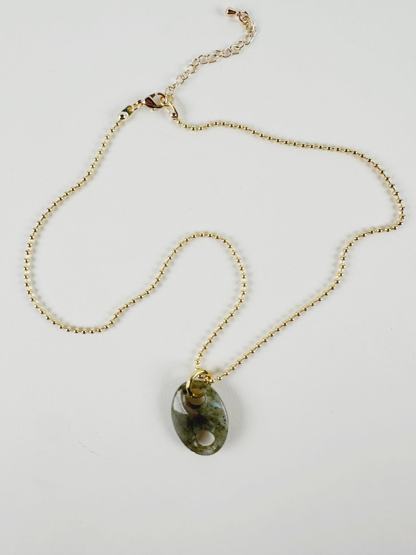 All for Naut Mariner Necklace in Grey Amazonite