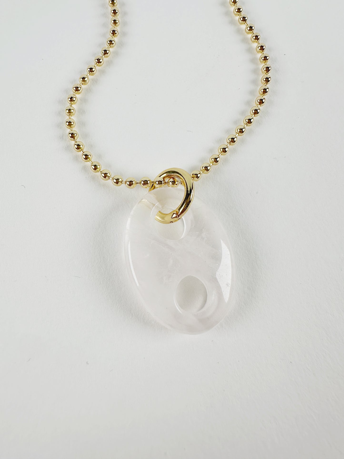 All for Naut Mariner Necklace in Rose Quartz