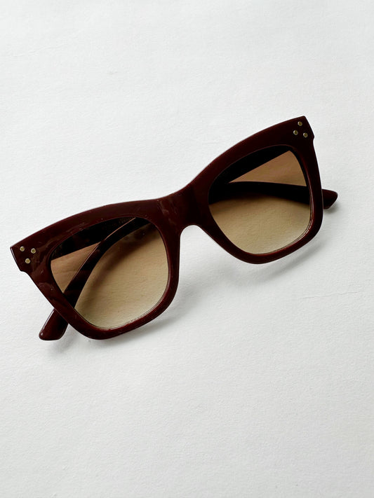 The Blythe Chocolate Brown Frame and Brown Lense Sunglass