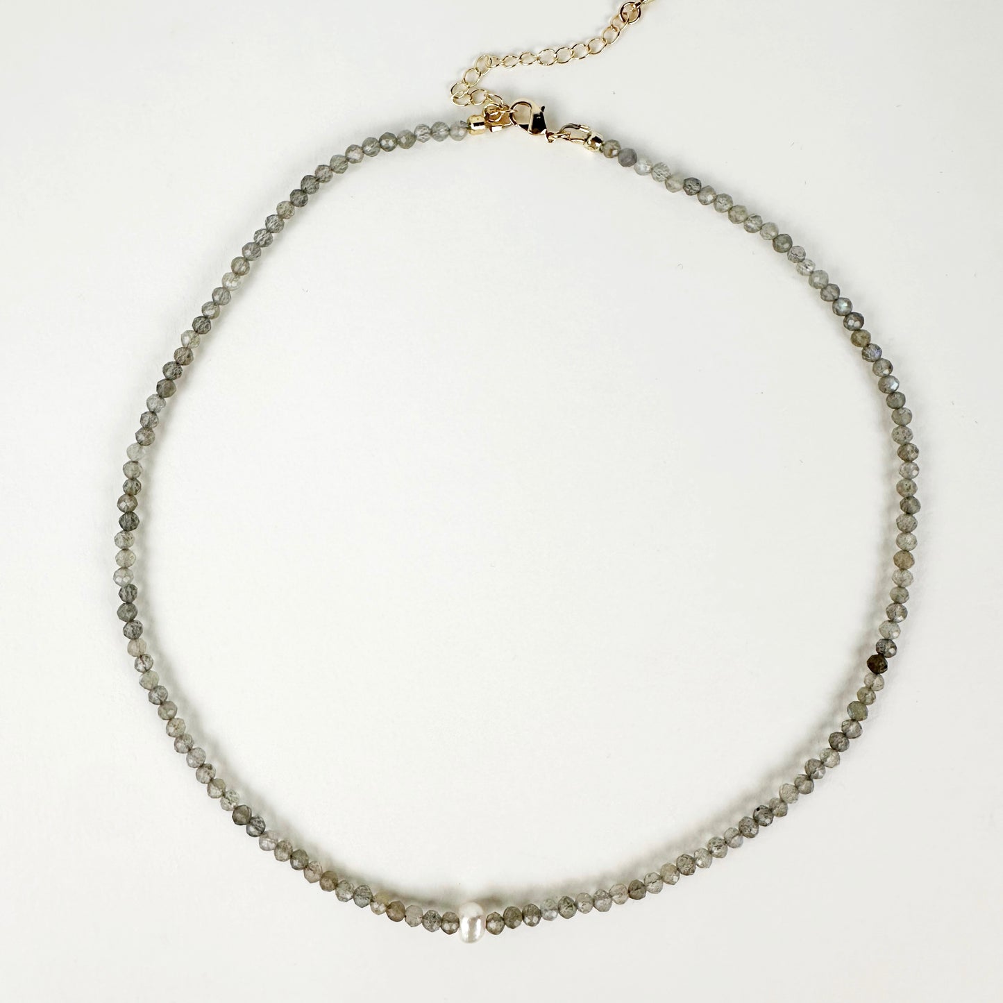 Callaway Labradorite + Pearl Choker