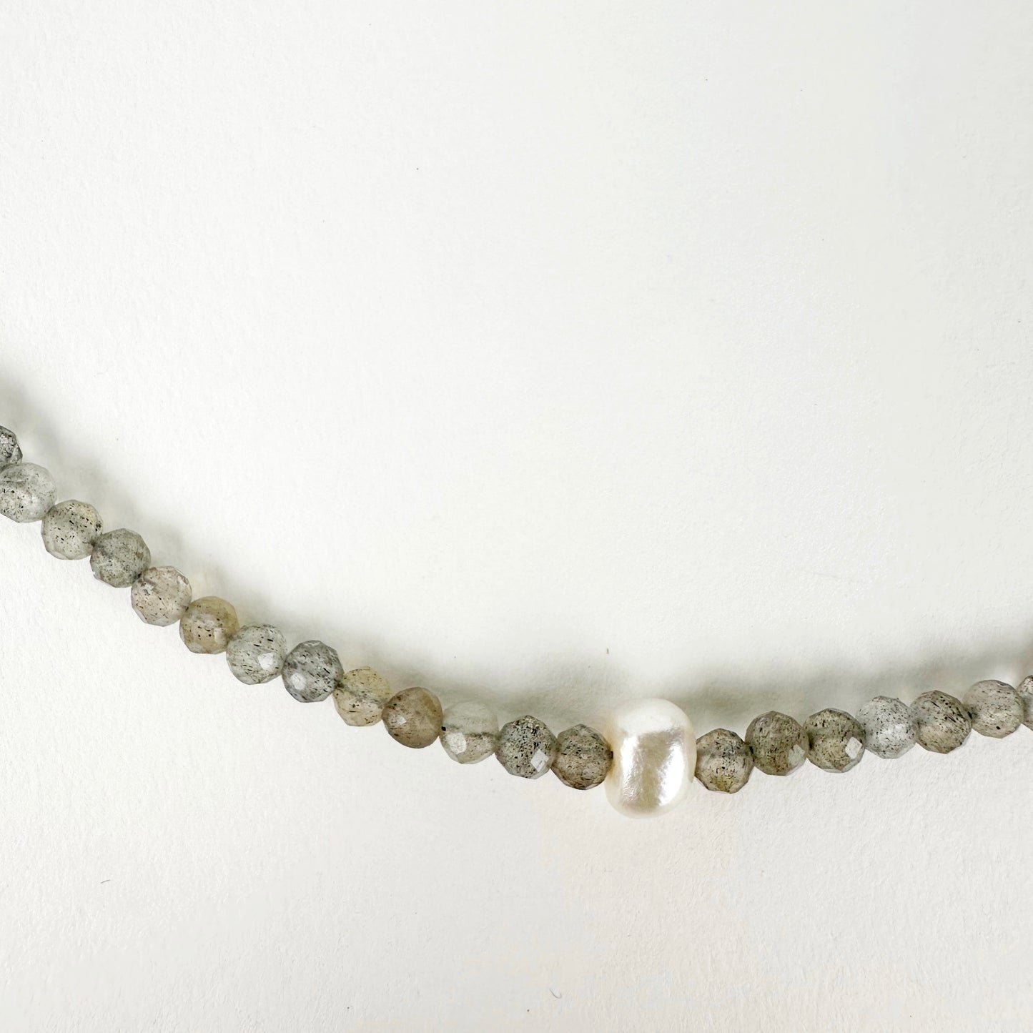 Callaway Labradorite + Pearl Choker