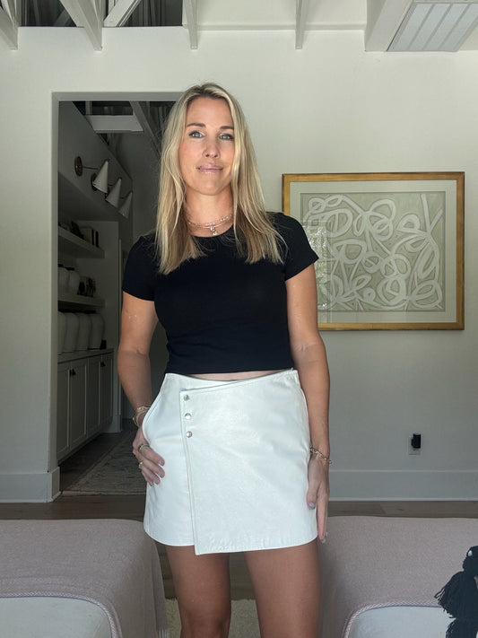 Remzy Leather Mini Skort