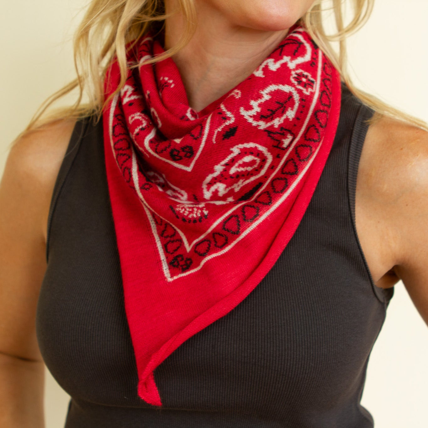 The Cashmere Bandana in REGATTA RED