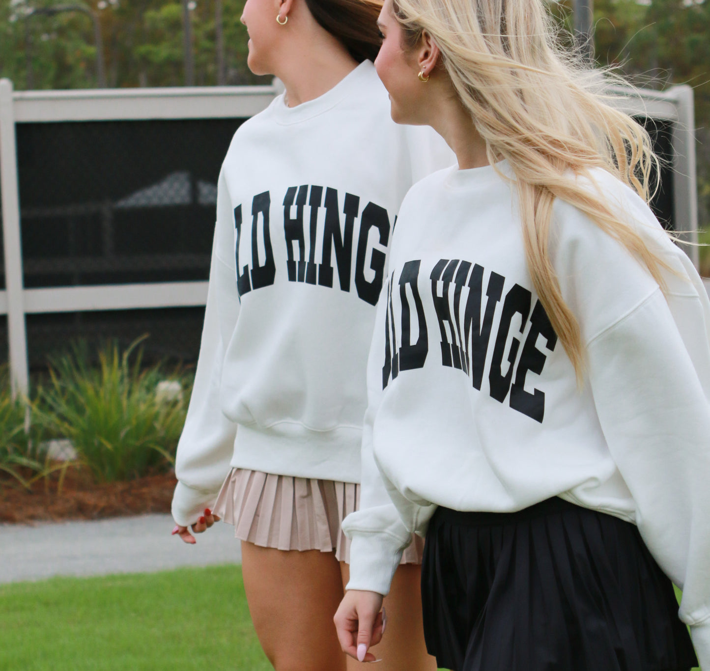 Gold Hinge Sweatshirt in Ivory