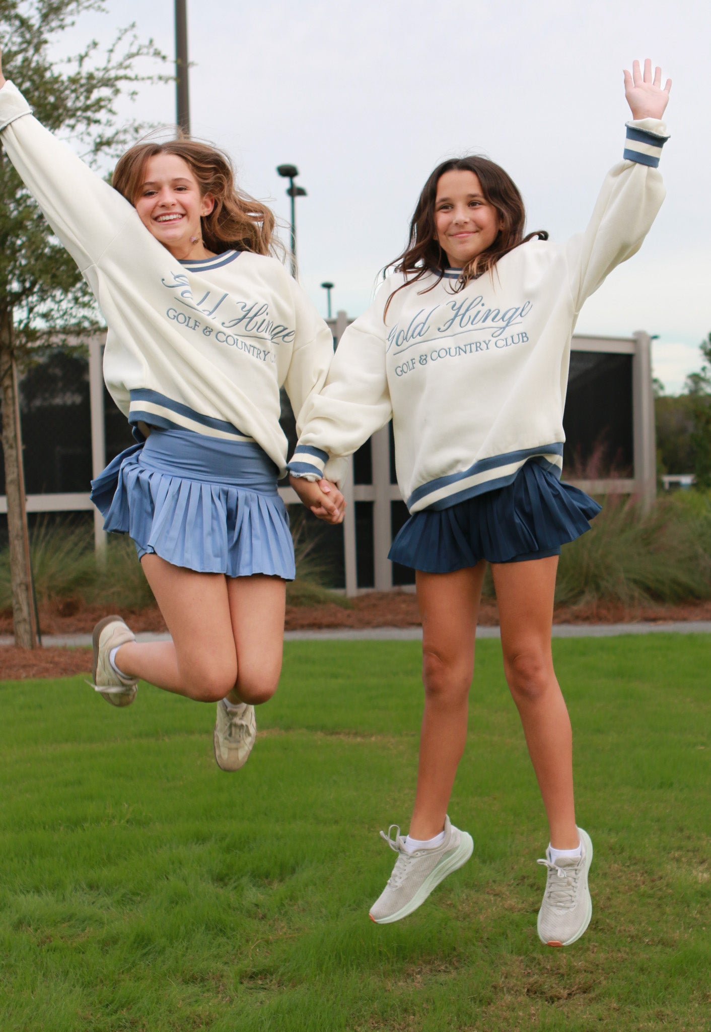 Pleated Tennis Skirt in Navy