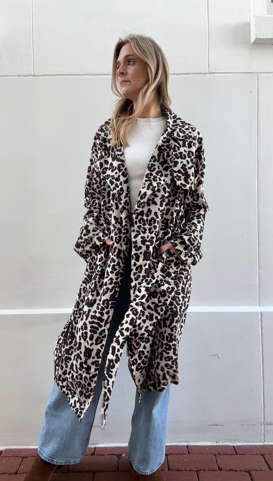 Lightweight Leopard Coat