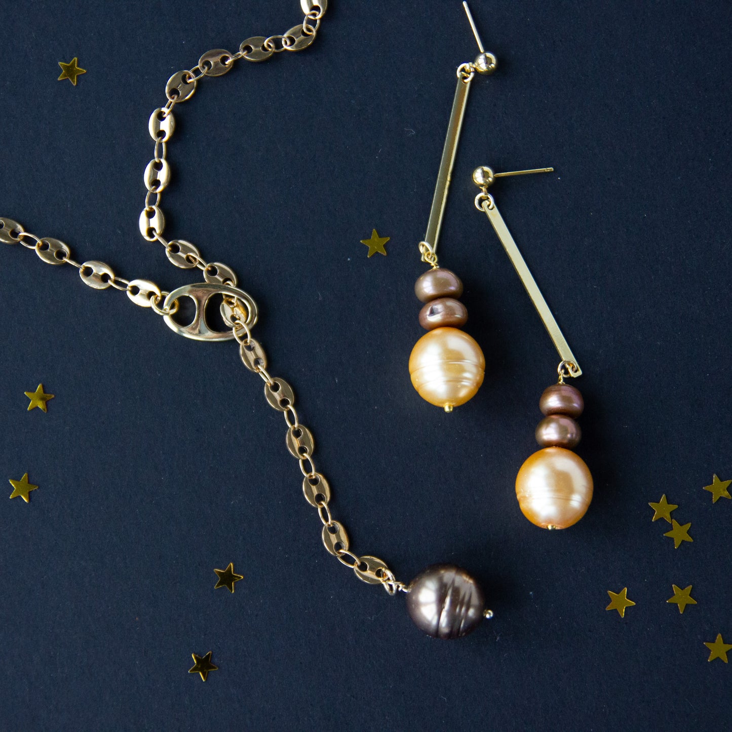 Sienna Pearl Drop Earrings