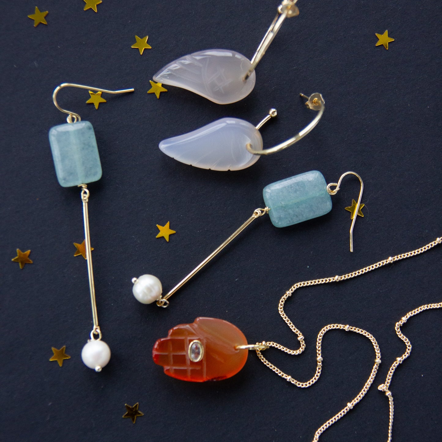 Olive Statement Earrings