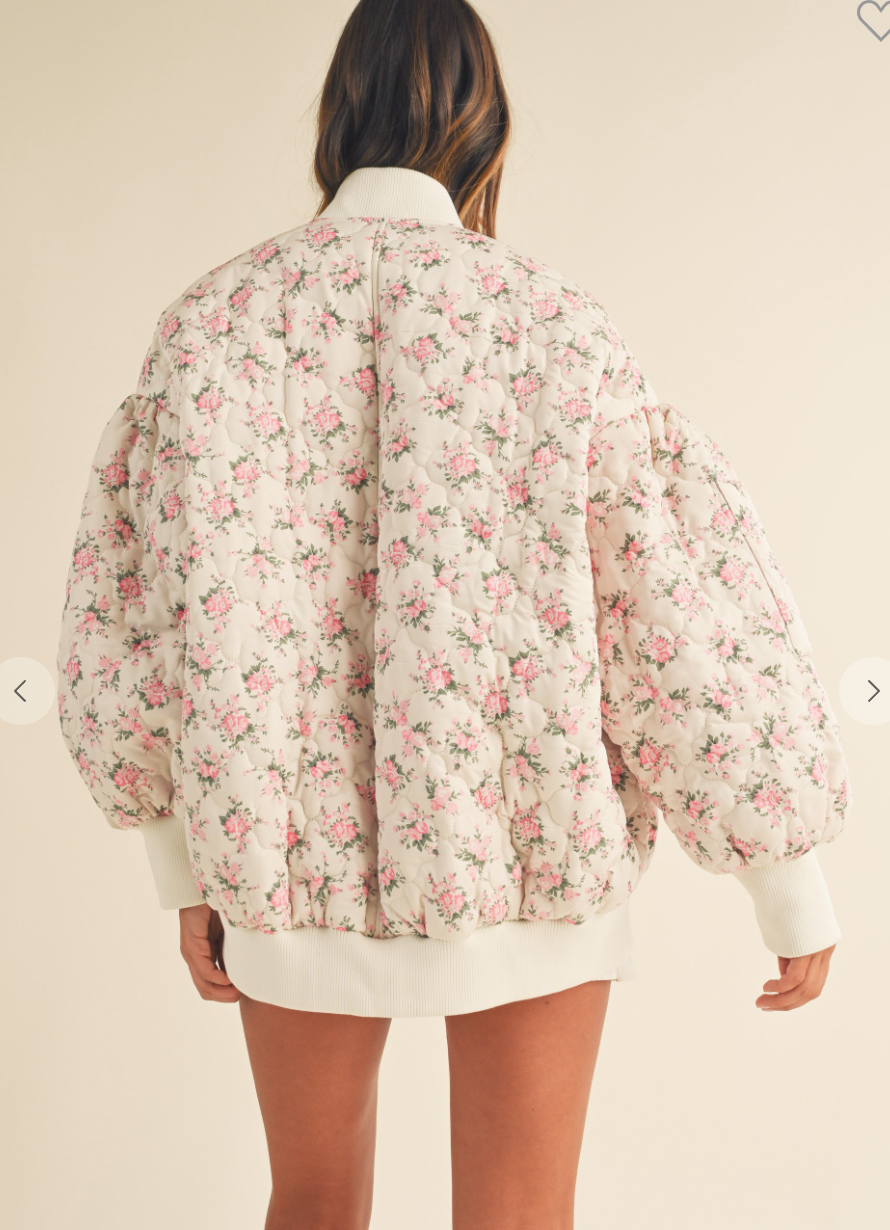 Rachel Floral Quilted Jacket