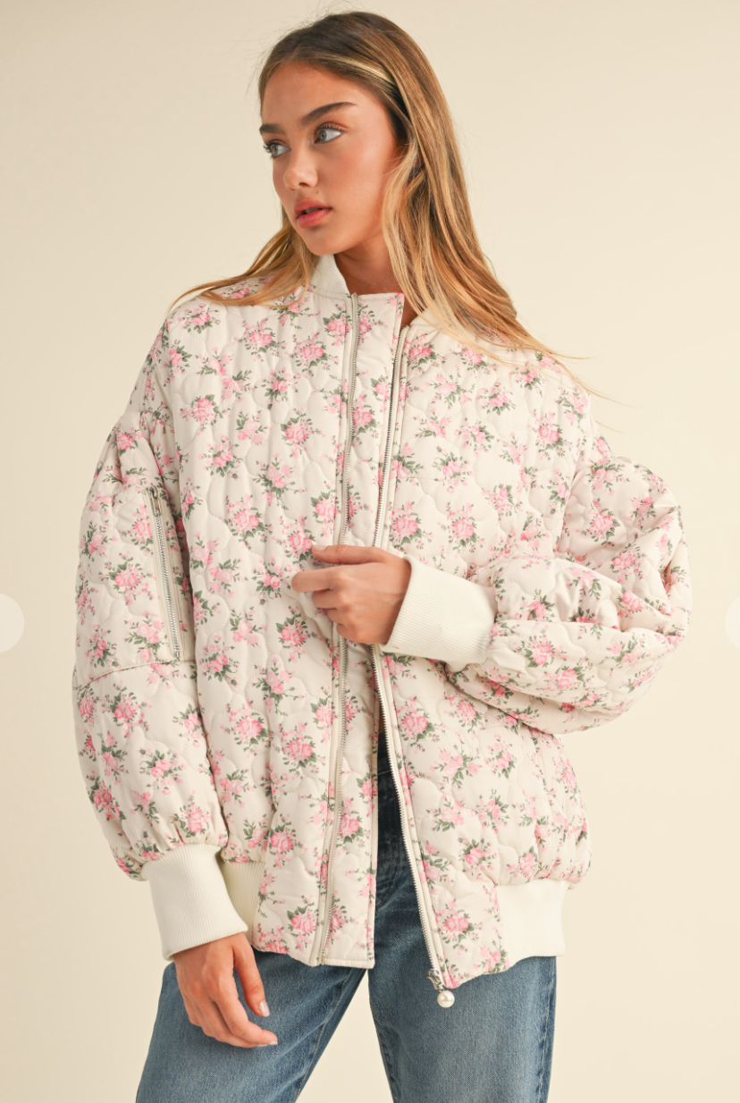 Rachel Floral Quilted Jacket