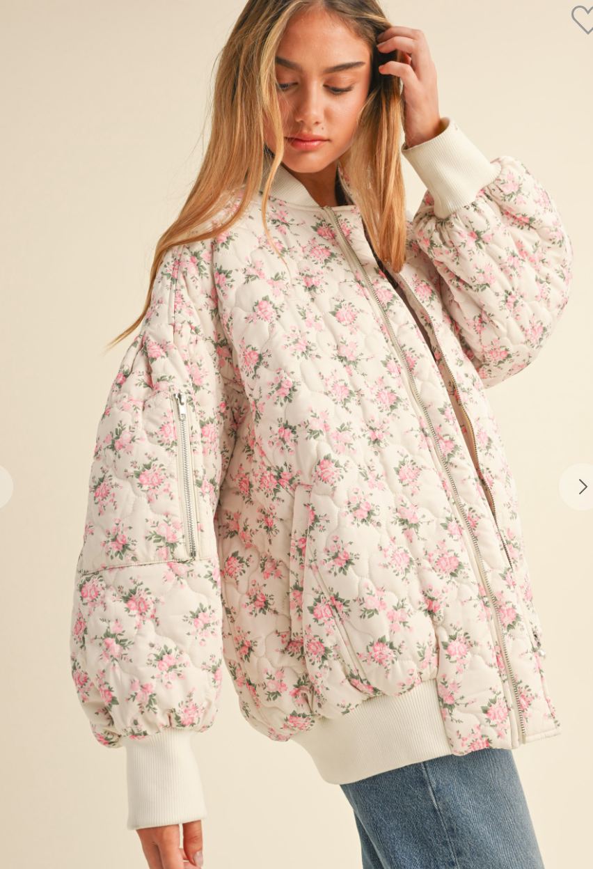 Rachel Floral Quilted Jacket