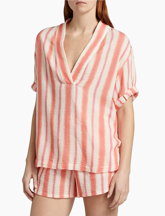 Avery Top in Sunset Pink