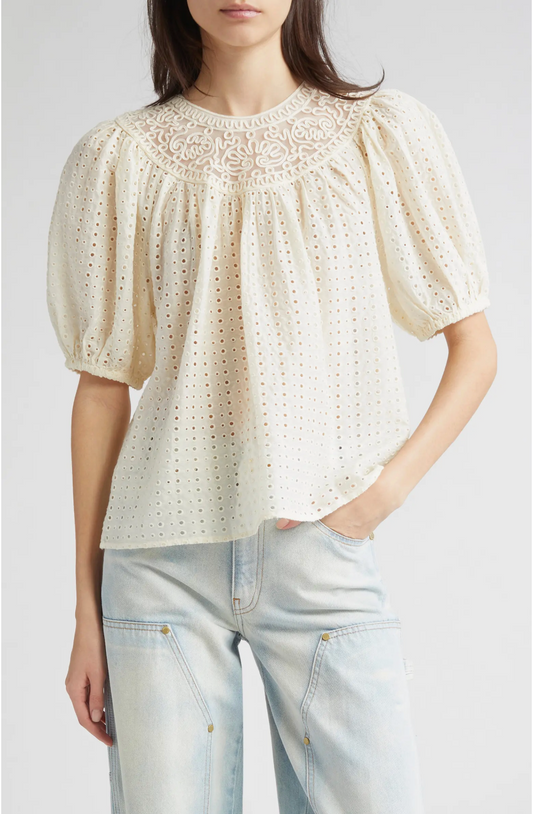Amina Top in Invory