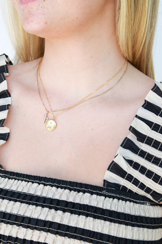 Scarab Crest Pendant Necklace