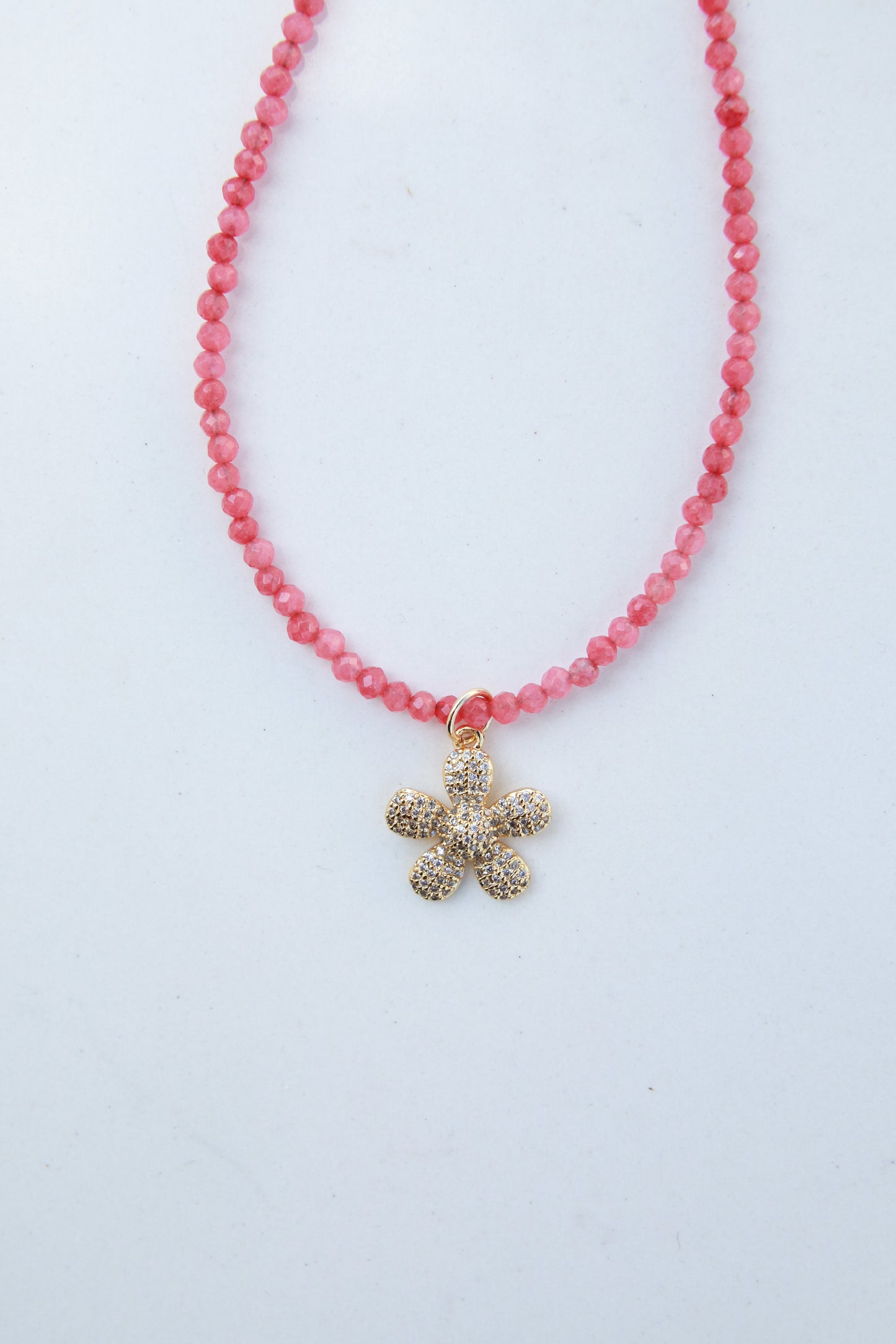Crystal Flower Necklace