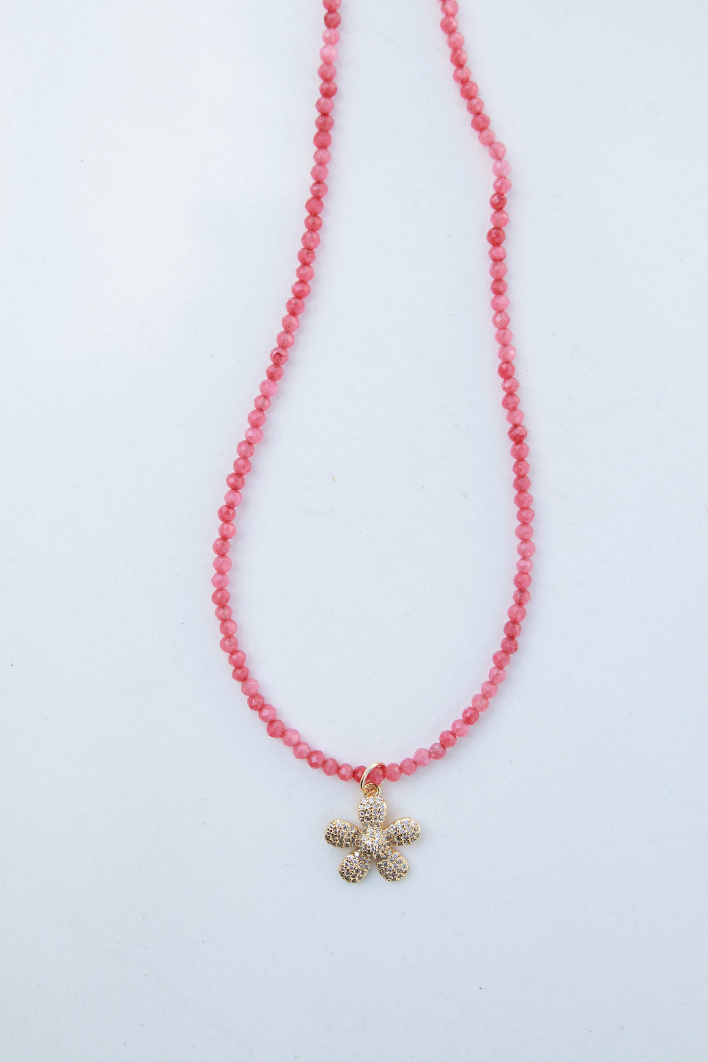 Crystal Flower Necklace