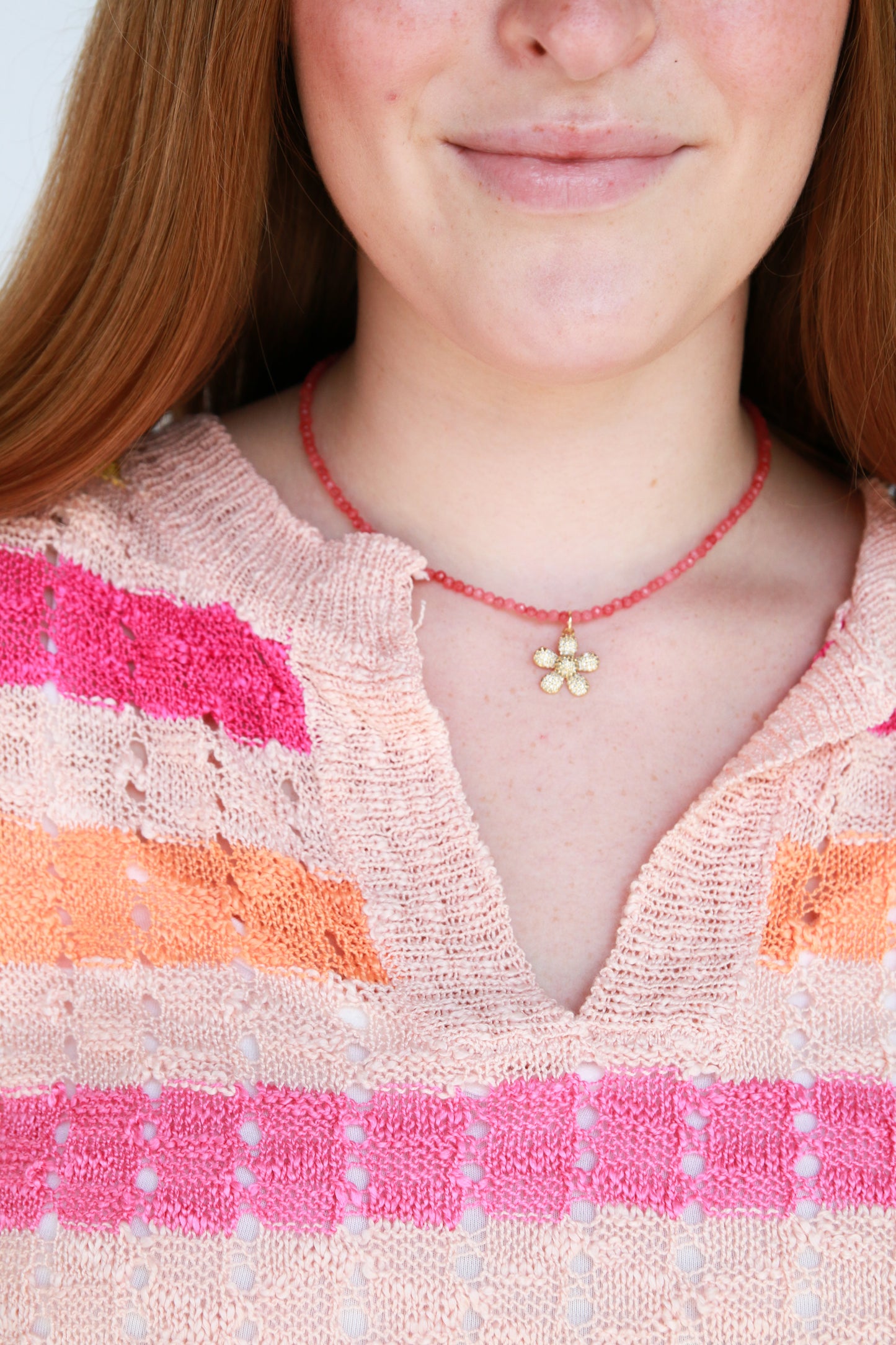 Crystal Flower Necklace