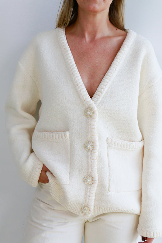 Blair Cardigan in Cream