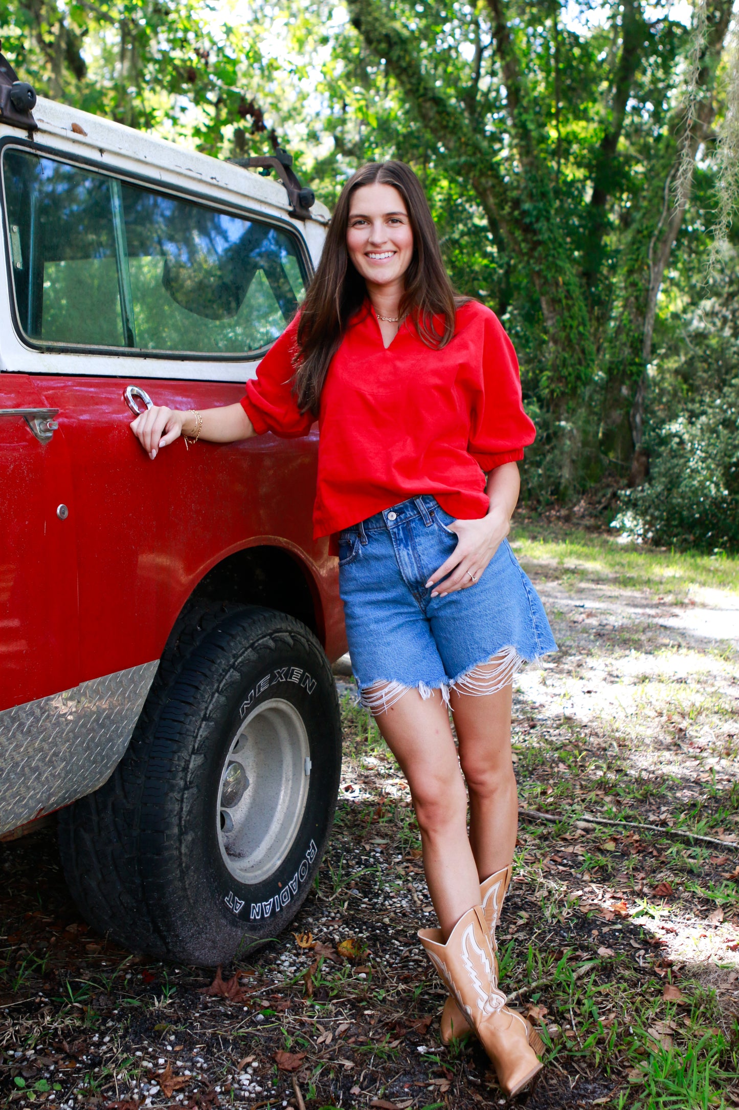 Grace Top in Red