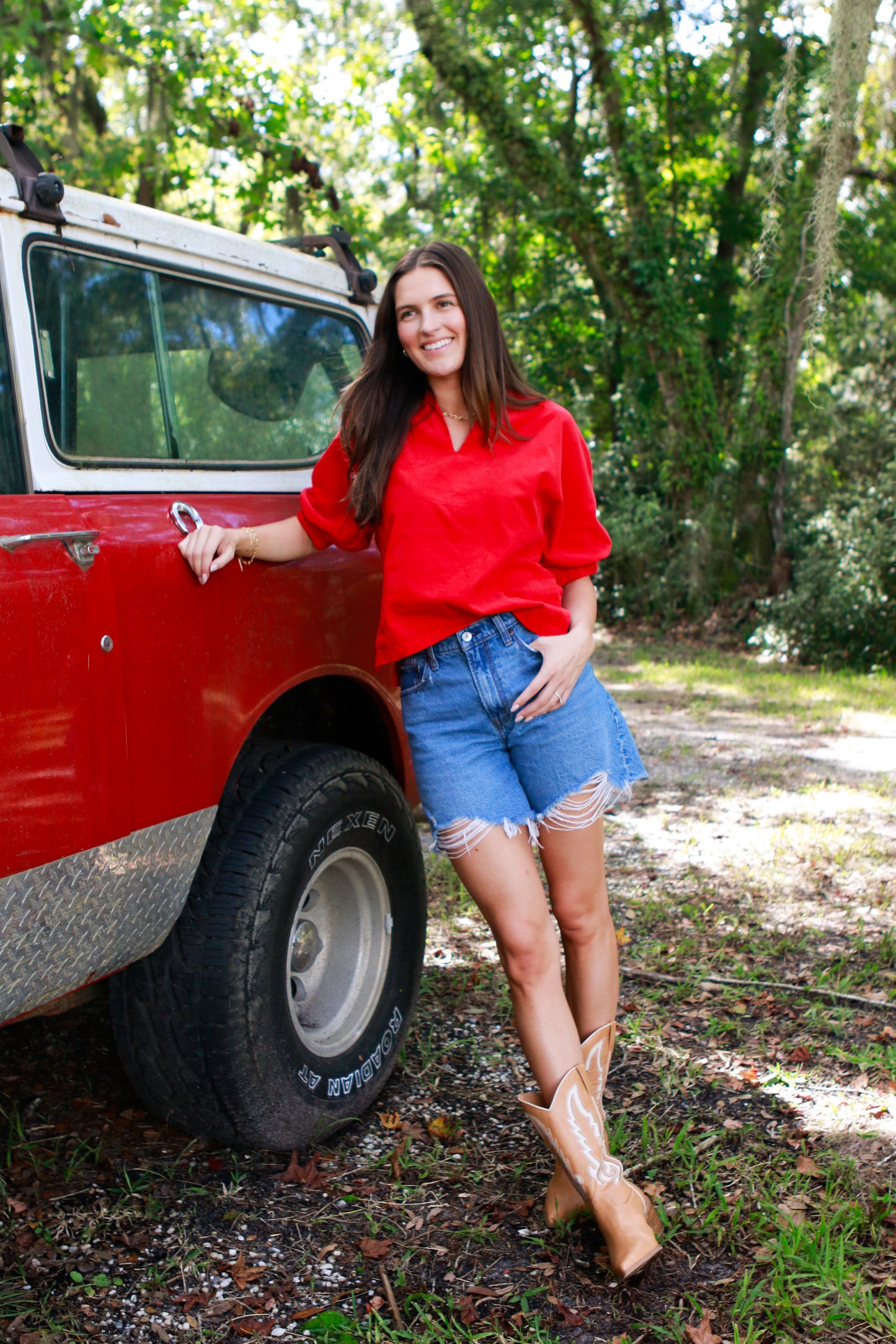 Grace Top in Red