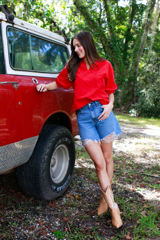 Grace Top in Red
