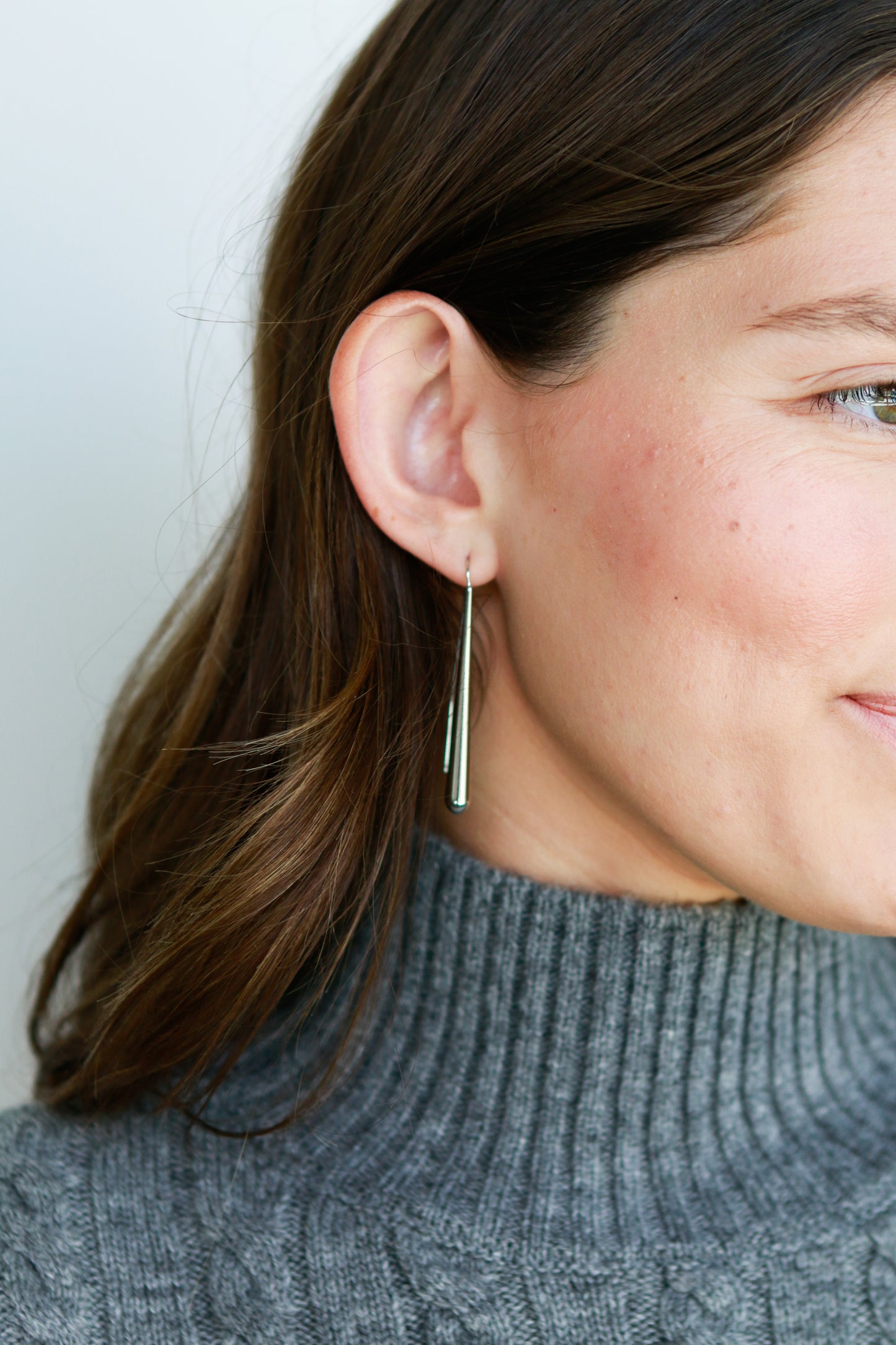 Capri Teardrop Earring in Silver