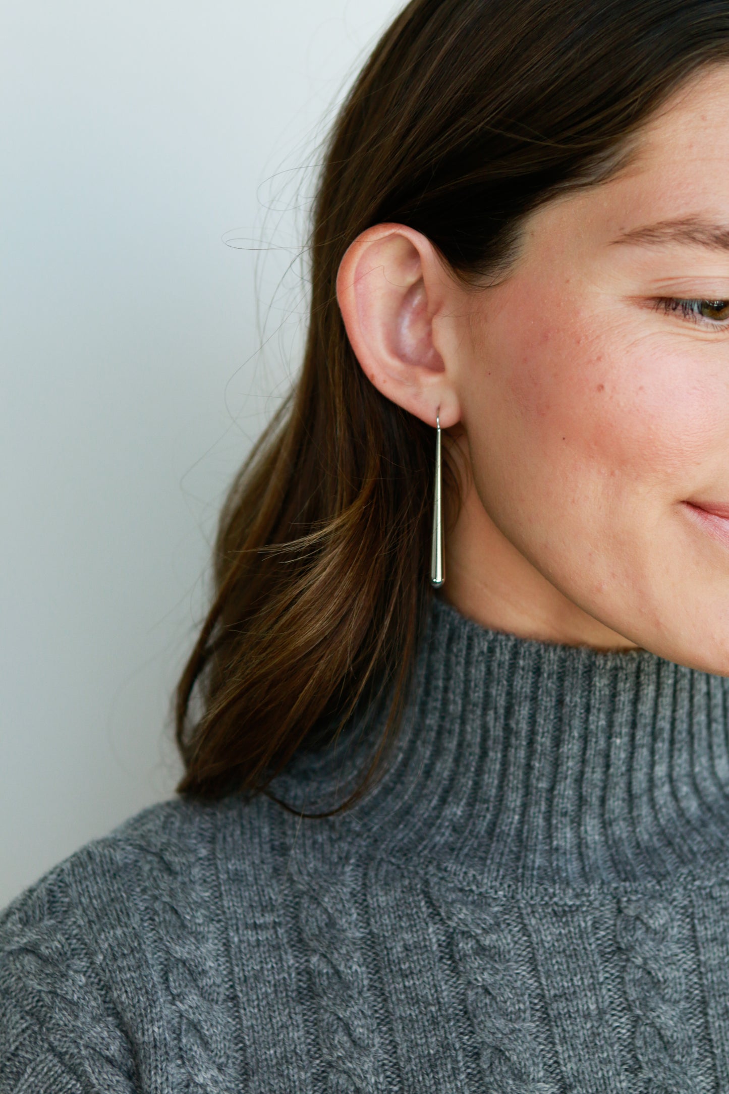 Capri Teardrop Earring in Silver
