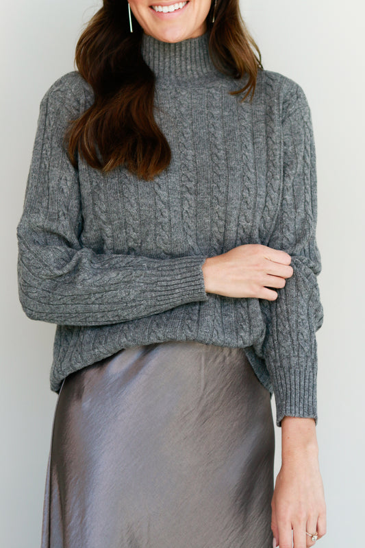 Cable Knit Sweater (2 Color Options)