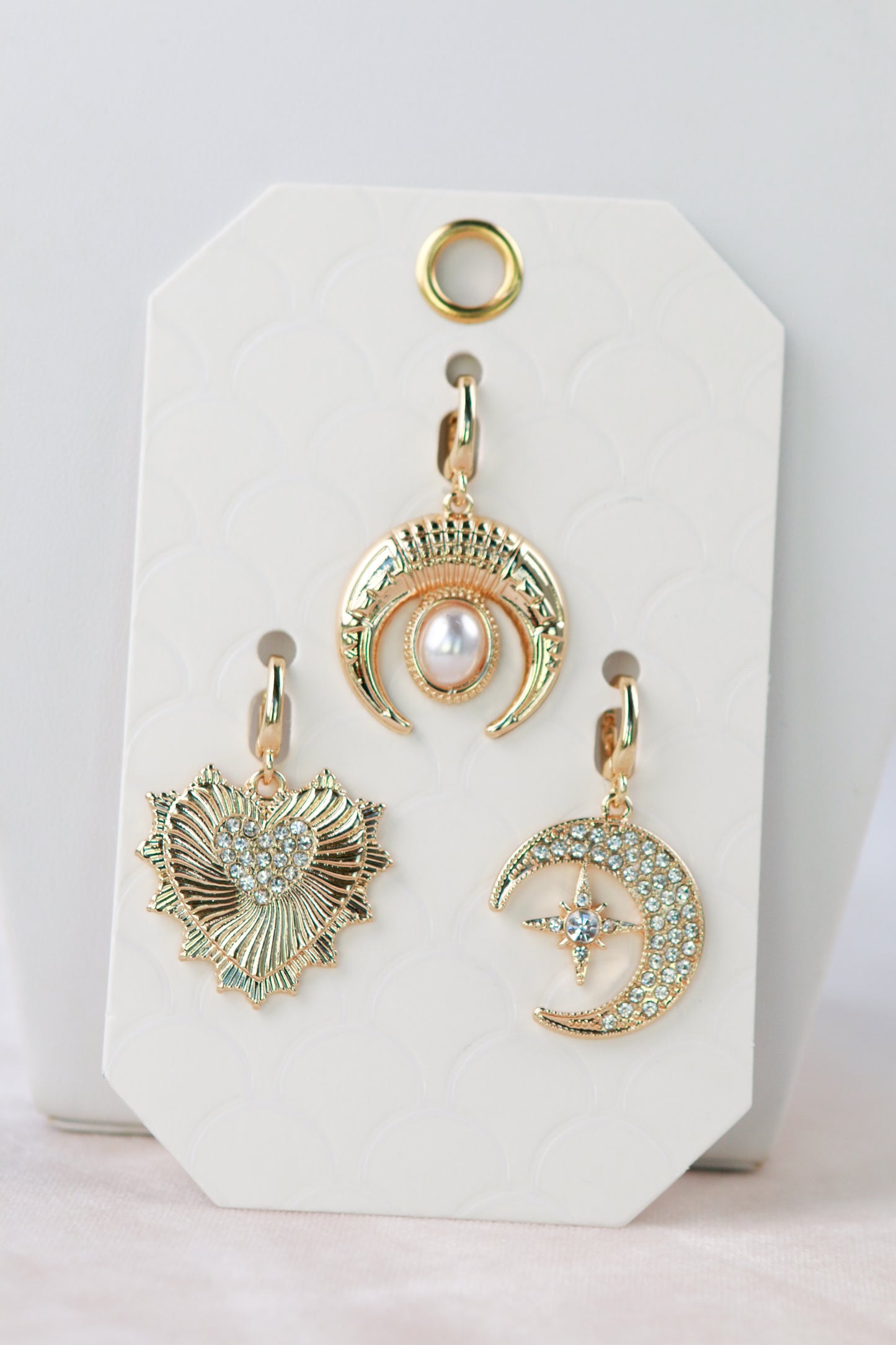 Crystal Moon Charm Set